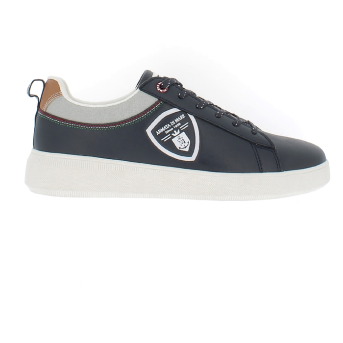 Armata di Mare Scarpe Uomo Court Sneakers Casual con Soletta Rimovibile in Memory Foam AMU P2D129 Navy