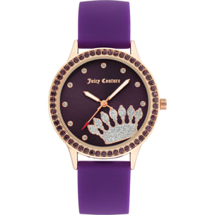 Reloj Juicy Couture JC1342RGPR Mujer Analogico Cuarzo con Correa de Silicona