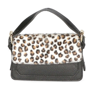 Borsa a mano da donna - Modello Aleide - Vera pelle - 18.0 x 11.0 x 6.5 cm