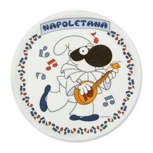 Set de 6 Assiettes à Pizza Excelsa – Mordillo, Porcelaine Multicolore