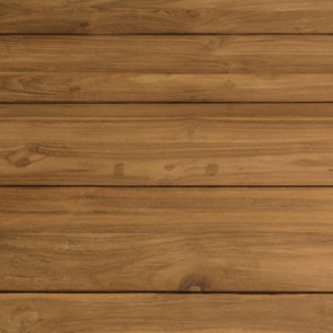 COLINE - Bar de jardin 160x80cm en bois de teck recyclé couleur naturelle (2 COLIS)
