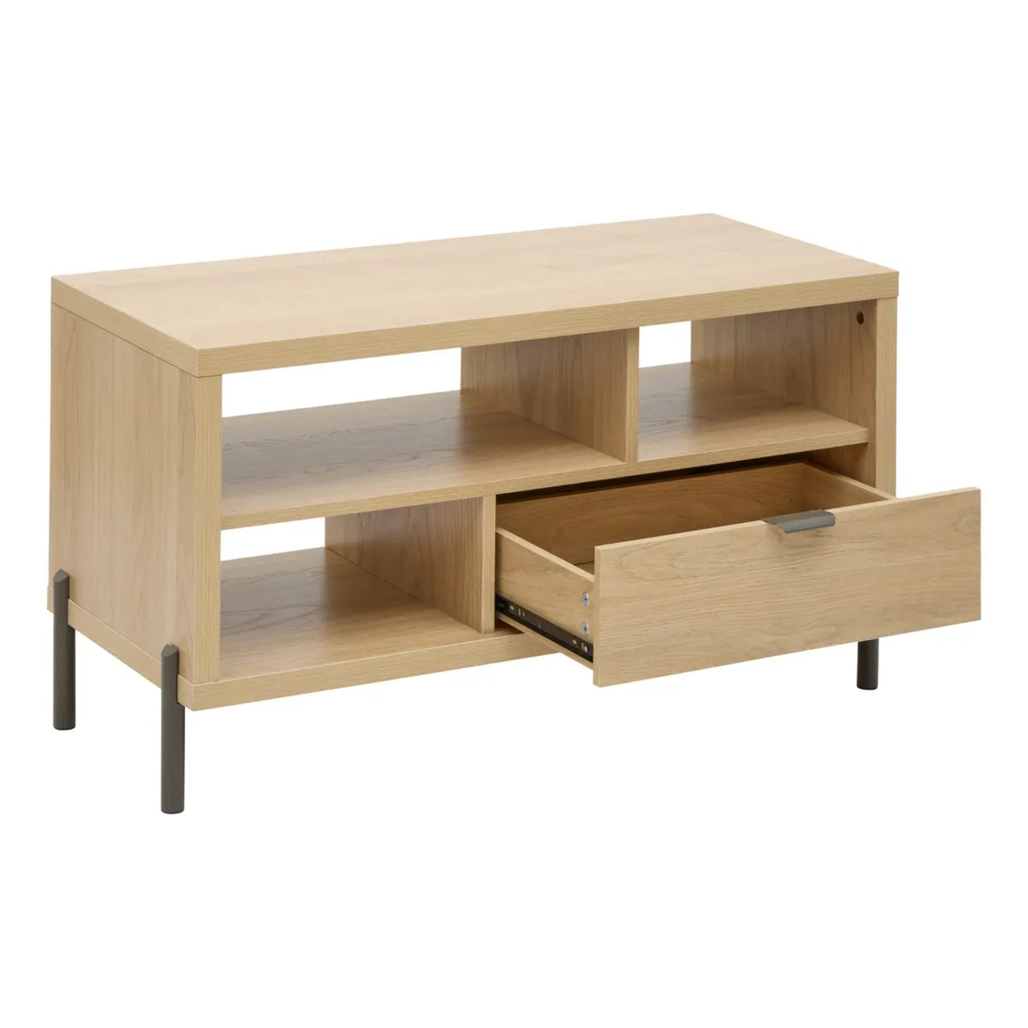 Table basse Alvo rectangulaire 39,5x92,5cm beige