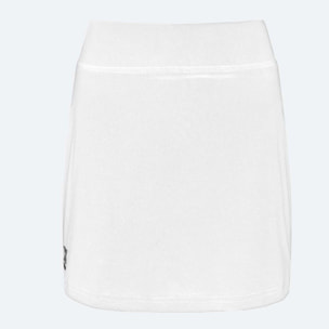 Falda MUNICH Winner de poliéster-elastano blanco