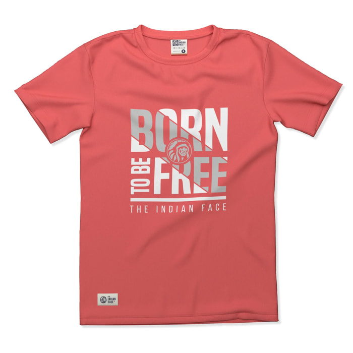 Camisetas para hombre, mujer y niño The Indian Face Born to be Free Red