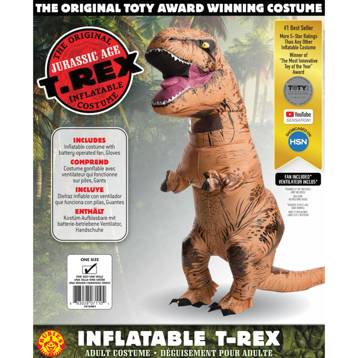 DISFRAZ HINCHABLE T-REX AD