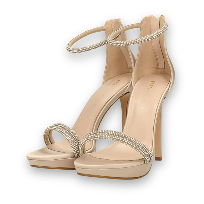 Sandali Donna Tata Italia Beige