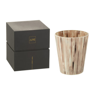 J-Line bougie pafumée Noa - Tender Rose - verre - rose - large - 75H