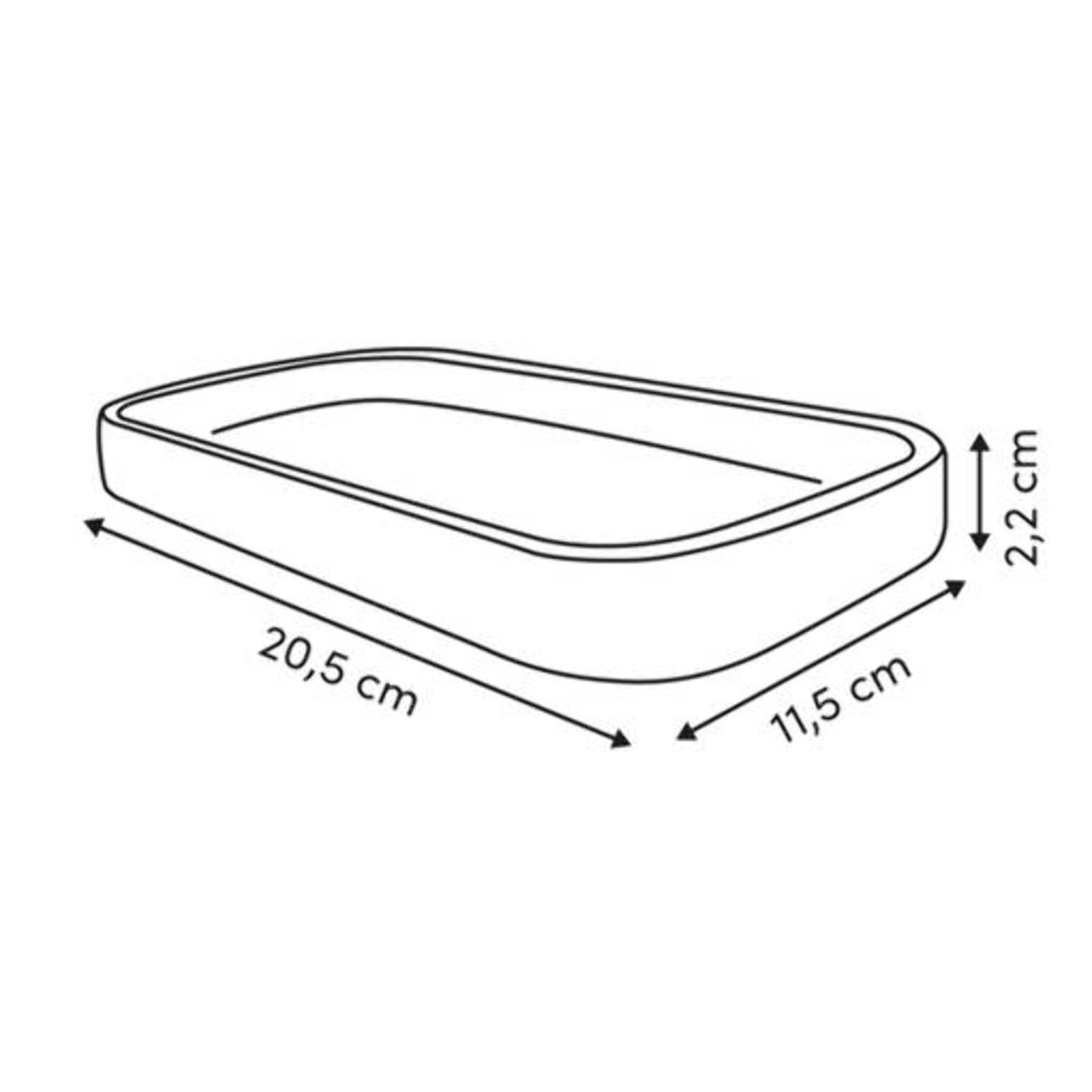 Plateau Cloudy 20,5 x 11,5 x 2,2 cm blanc