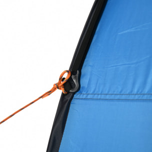Tienda de Ducha Instantánea Tienda de Privacidad Portátil con 1 Gancho Bolsillo Bolsa de Transporte y UV 20+ para Baño Vestuario Cambiador Inodoro 126x124x189 cm Azul