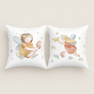 Cool Kids - Funda de Cojín Estampado - Con Cremallera - Sin relleno - 100% Algodón - Lorian