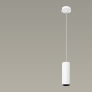 Ledsc4 - Colgante Pipe 170mm Aluminio, Acero Blanco