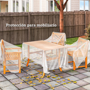 Outsunny Plástico Invernadero Transparente, 6x10 m, Cubierta de Repuesto para Invernadero de Polietileno, Resistente al Agua, para Huerto, Plantas, Agricultura, Jardín