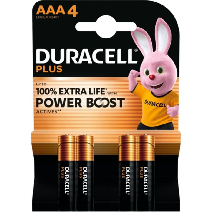 Pile DURACELL PLUS POWERBOOST AAA X4
