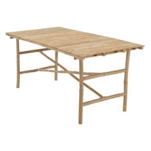 VITAL - Table à manger en bambou 160x80cm