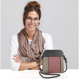 Bolso Bandolera Mujer Sint/Pu Skpat Narbona Negro-Rosa