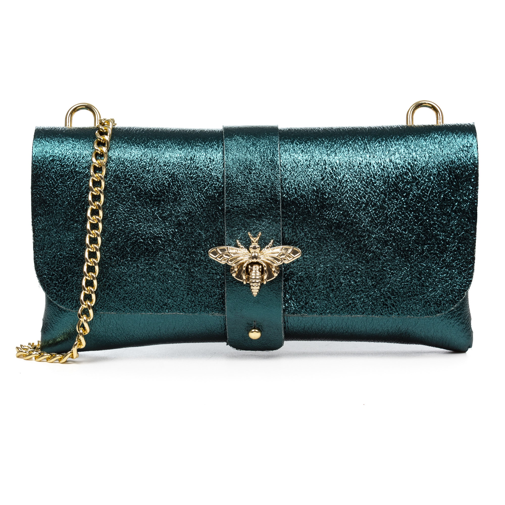 Amaseno bolso bandolera mujer. Piel auténtica Gamuza Lacada.