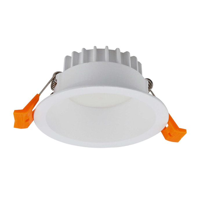 Forlight Jet Ø85mm  downlight con luz led en blanco cálido 3000 k en color blanco