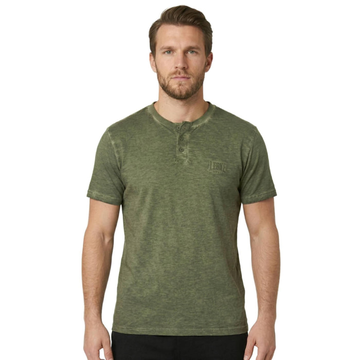 Camiseta de manga corta para hombre con efecto desgastado