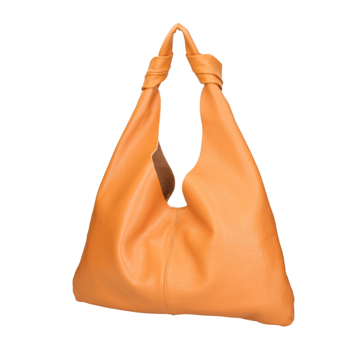 Borsa a spalla da donna In Vera pelle Made in Italy 40x42x2 cm