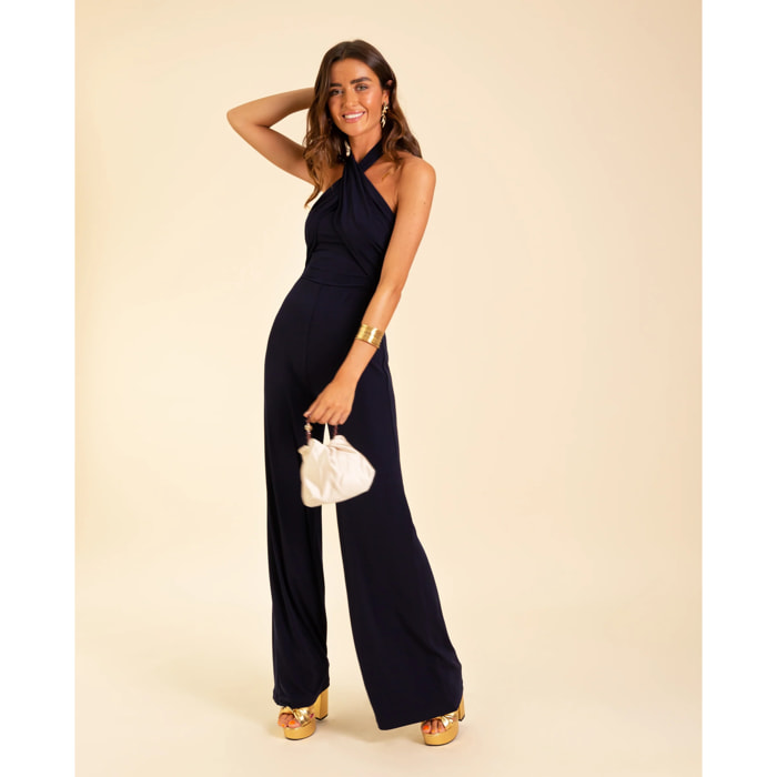 Mono largo de mujer halter cruzado
