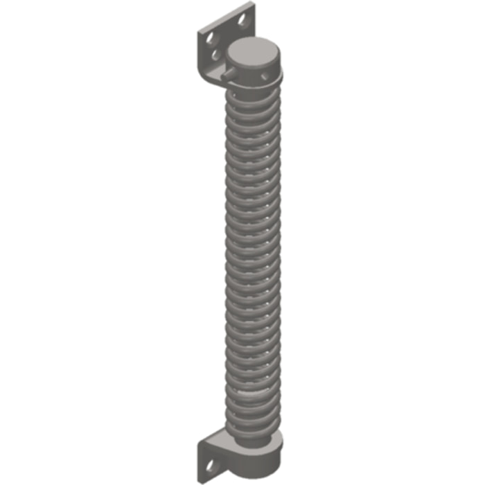 Ferme-porte MONIN à ressort - acier nickelé - lg 280 mm - 161110