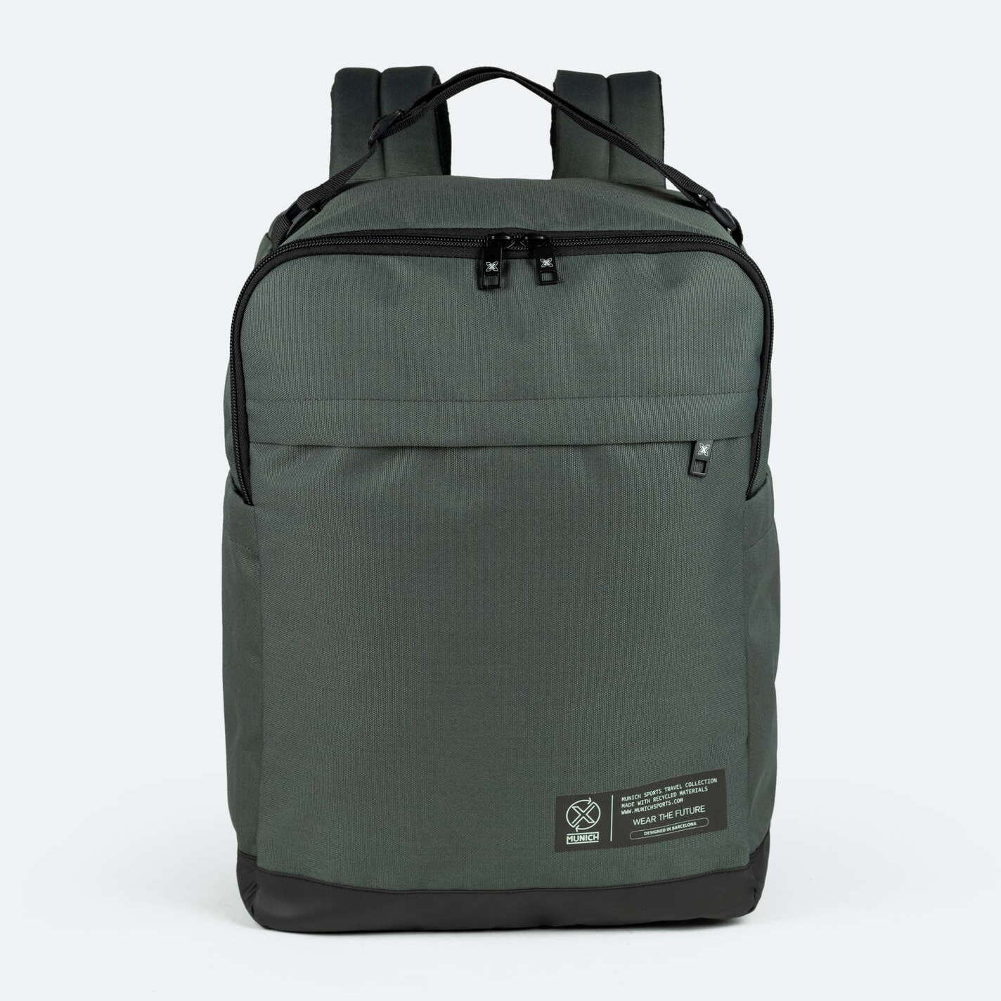 Mochila caqui de poliéster reciclado MUNICH GATE X-39 UNDERSEAT BACKPACK