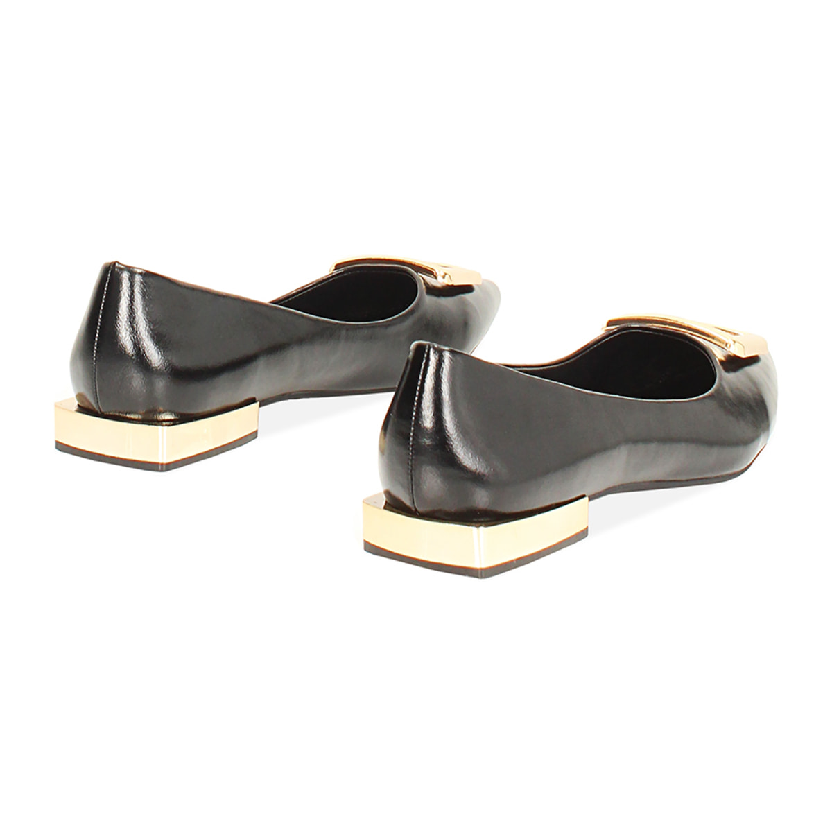 Ballerine lucide nere