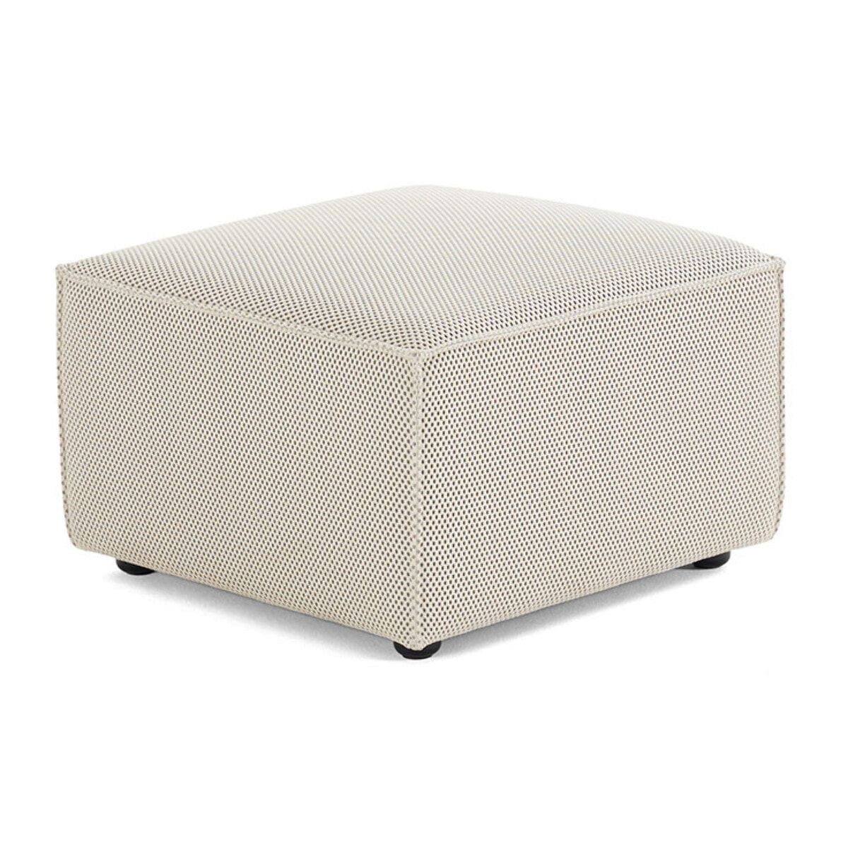 Arty - pouf d'appoint - en tissu mailles 3D - Beige