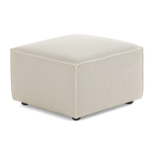 Arty - pouf d'appoint - en tissu mailles 3D - Beige