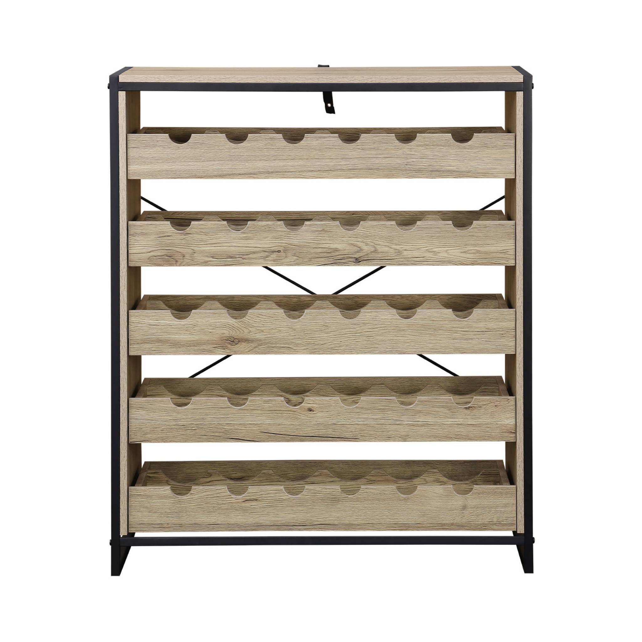 Etagères range bouteilles. Loft. 5 tiroirs. 5 étagères L 75 CM x l 40 CM x H 90 CM