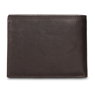 Portafoglio uomo in vera pelle - Modello Aumont - Casual - 12.5 x 9.0 x 2.0 cm