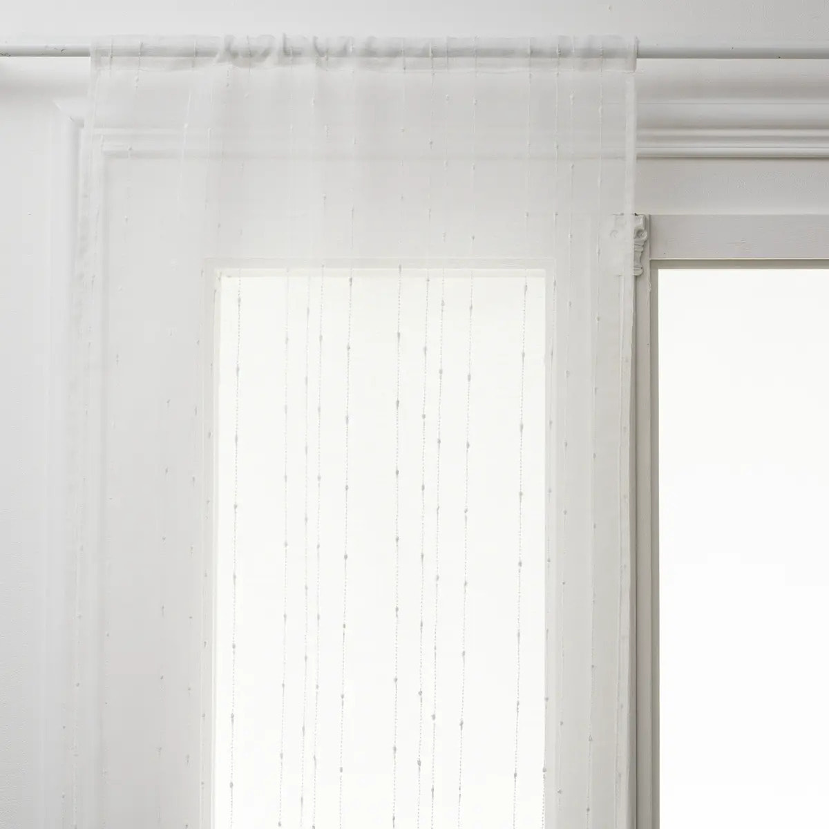 Lot de 2 voilages "Anissa" - blanc 60x120 cm