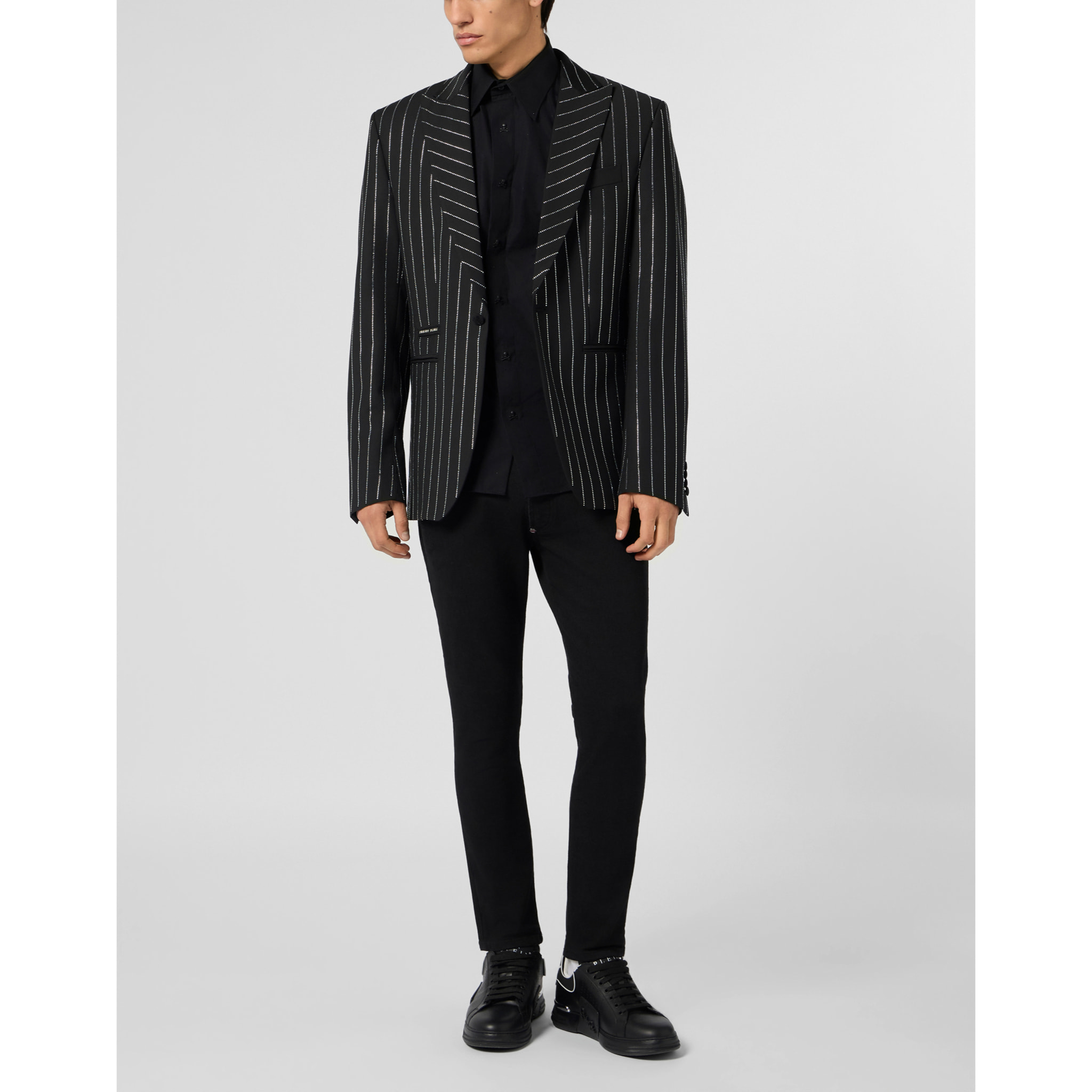 PHILIPP PLEIN Jacquard Blazer Lord Fit Strass