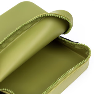 Cuerpo bolso bandolera cuadrado de silicona.