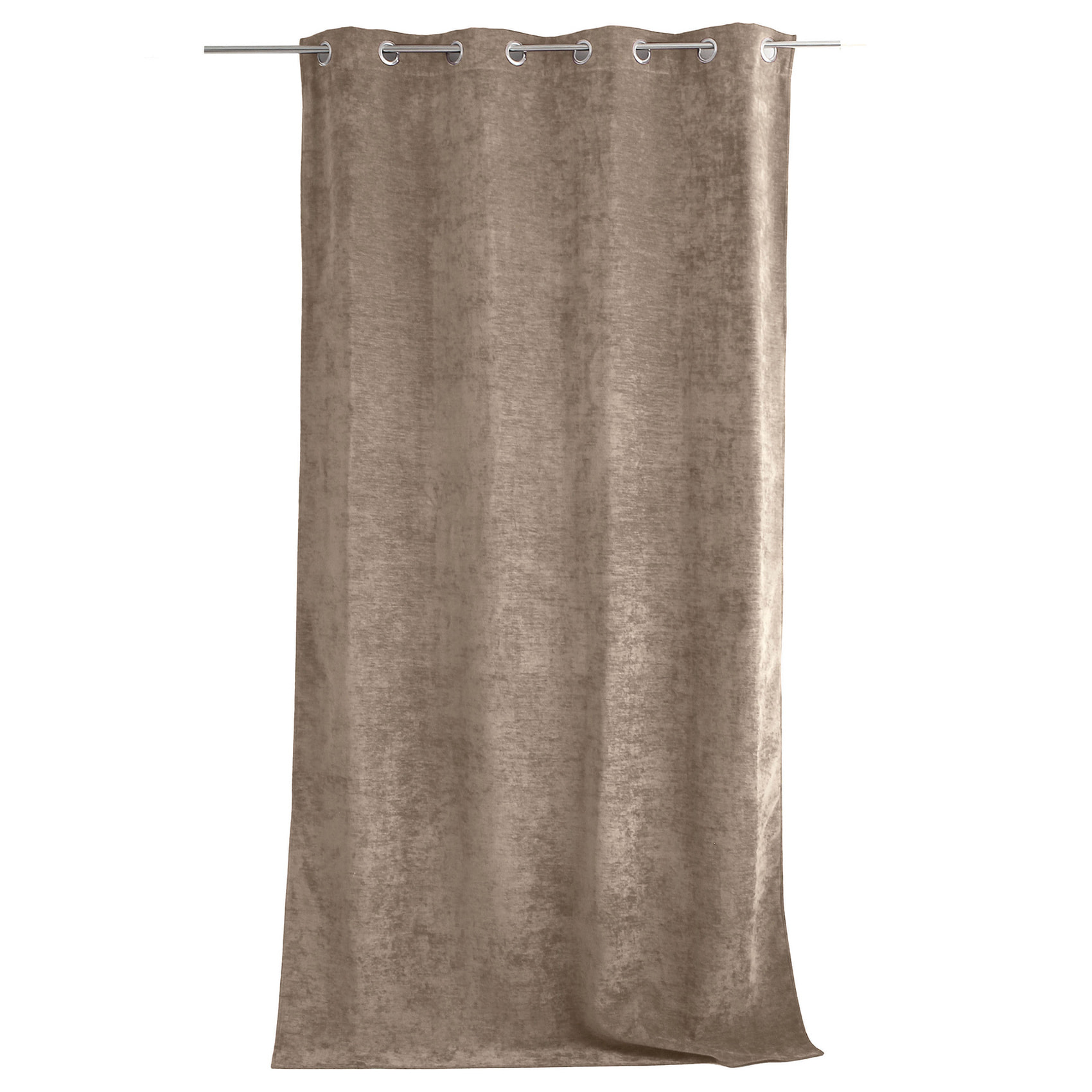 Rideau thermique en velours doublé polaire - Naturel