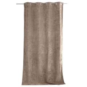 Rideau thermique en velours doublé polaire - Naturel