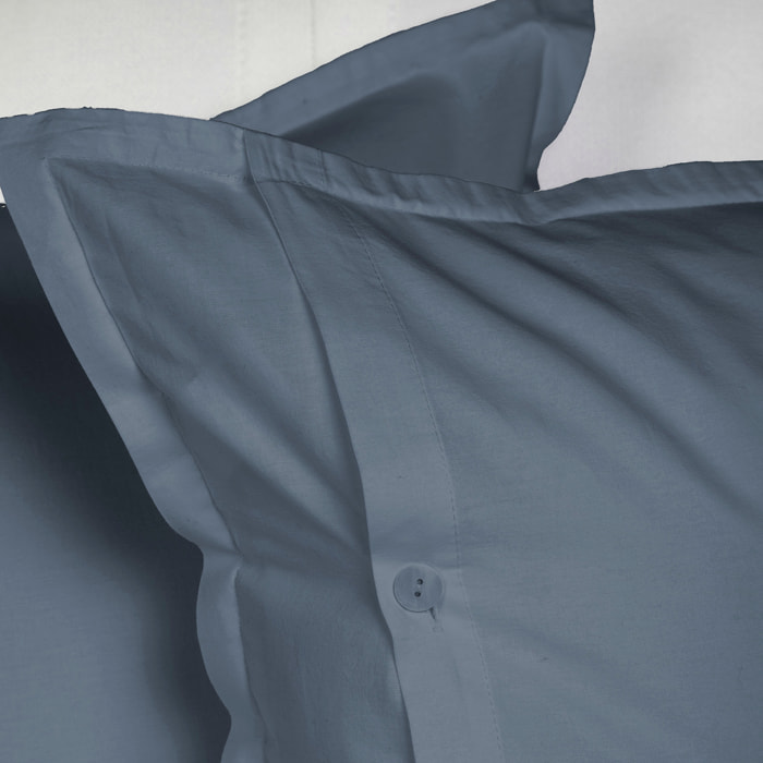 UNO CASA DESIGN Parure Copripiumino in Puro Cotone Garment Washed_No-Stiro