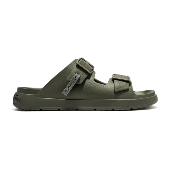 Sandalias Abiertas de Hombre Hebilla Ajustable Vibe Verde