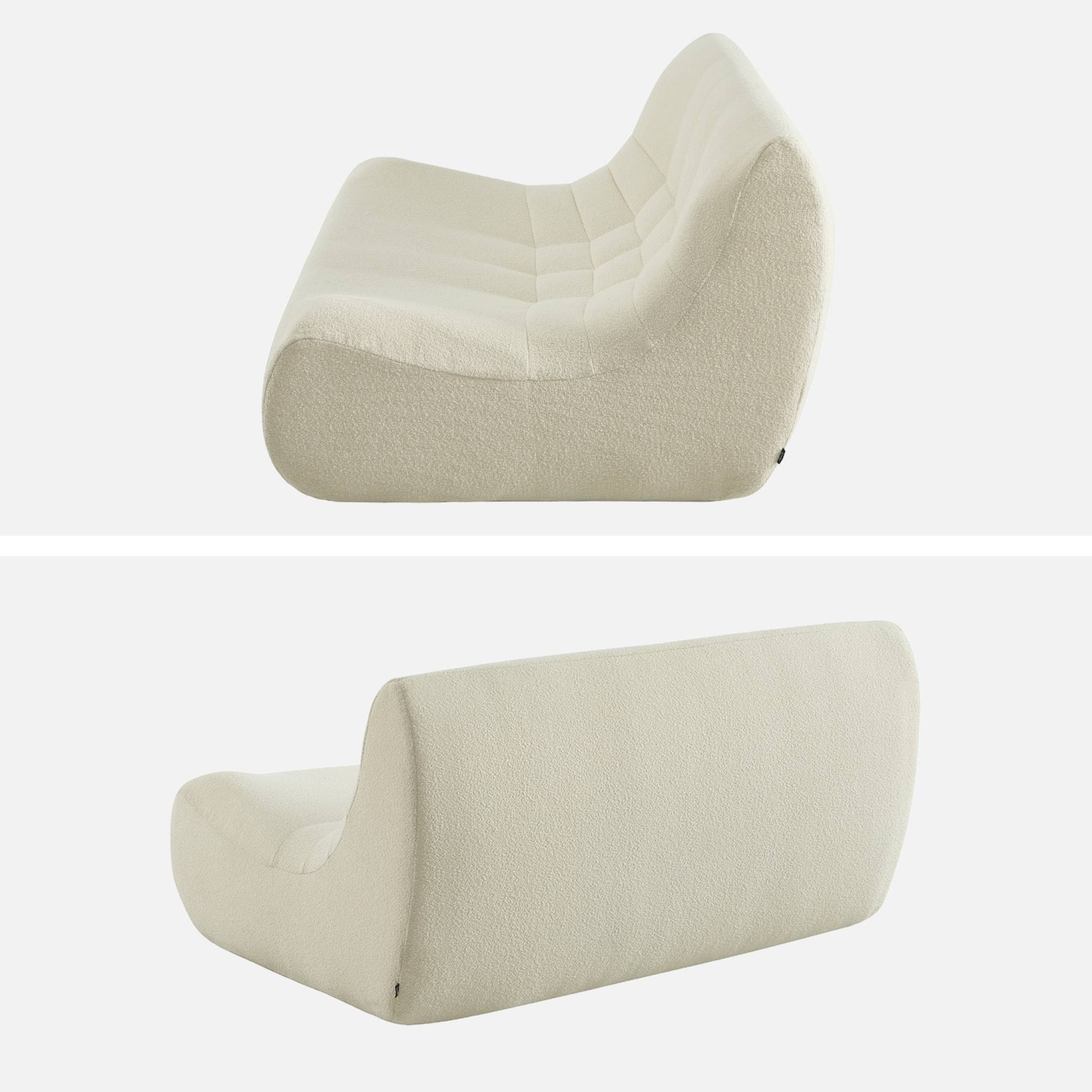 Chauffeuse bouclette texturée 2 places SOKOL