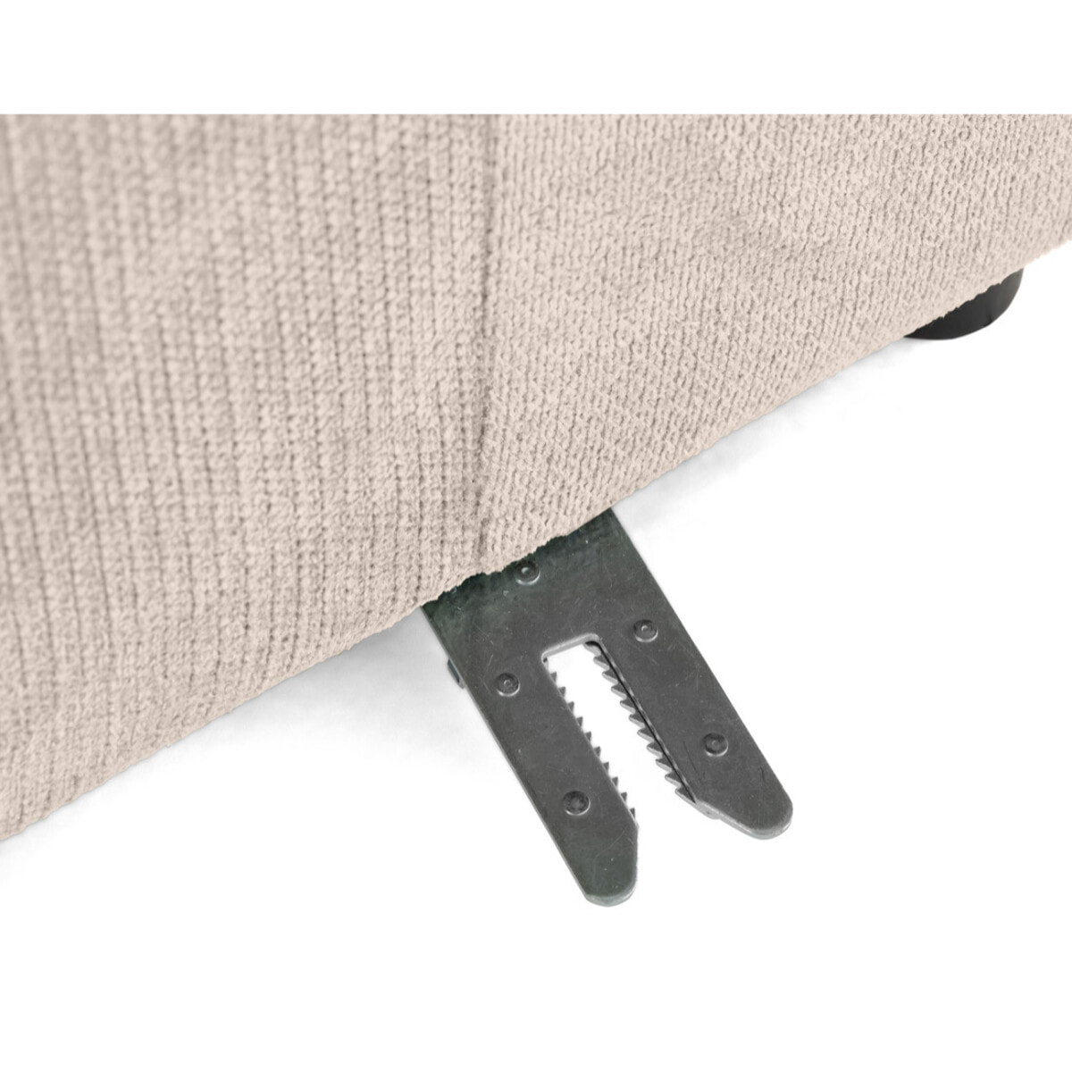 Debbie - module d'assise gauche en tissu texturé - Beige