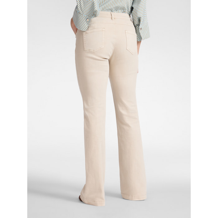 Elena Mirò - Pantaloni flare - Beige