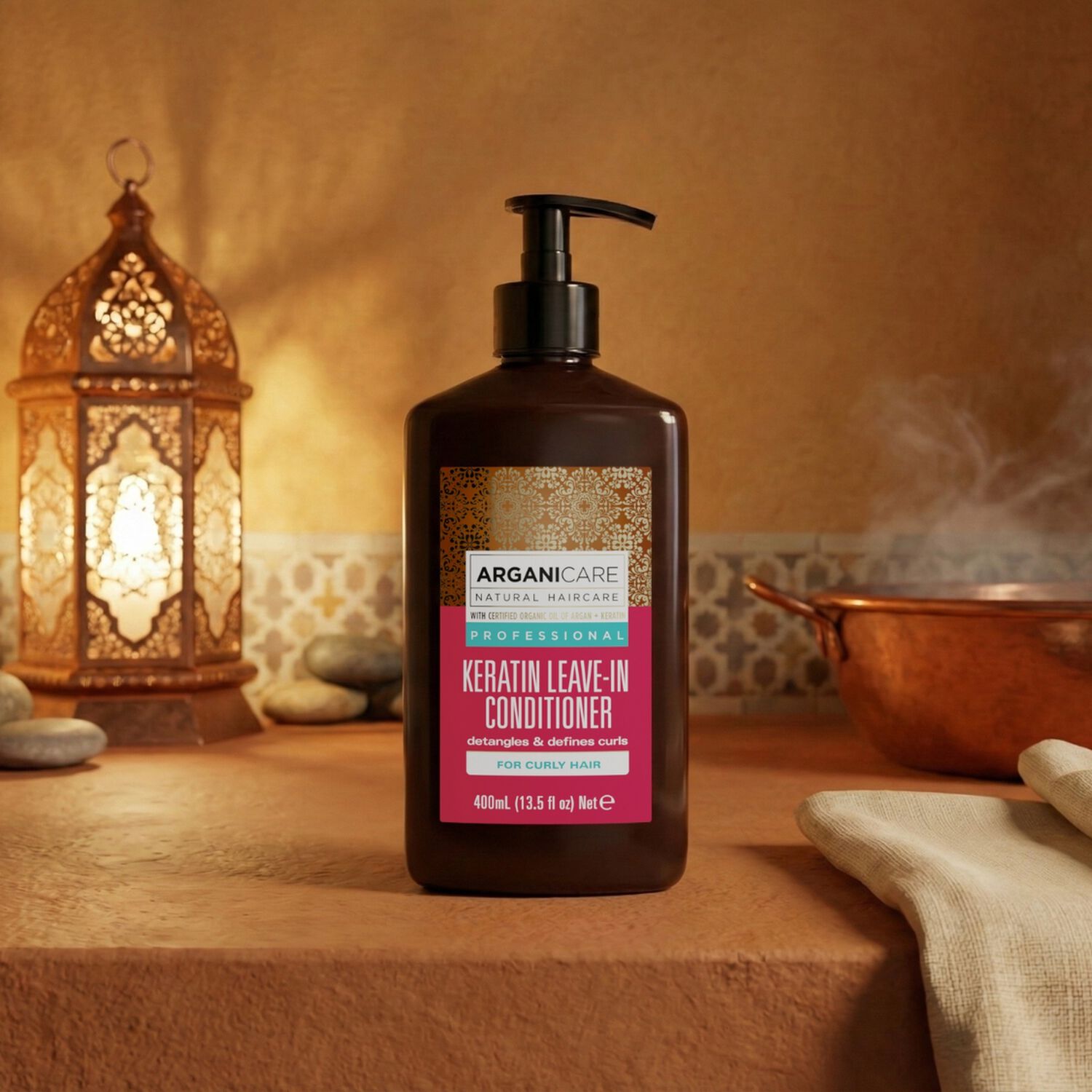 Keratine - Soin Définition sans-Rinçage - Cheveux Bouclés à Frisés 400 ml