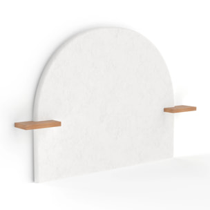 Tête de lit en plâtre blanc cassé et bois d'acacia 175 cm - Fira