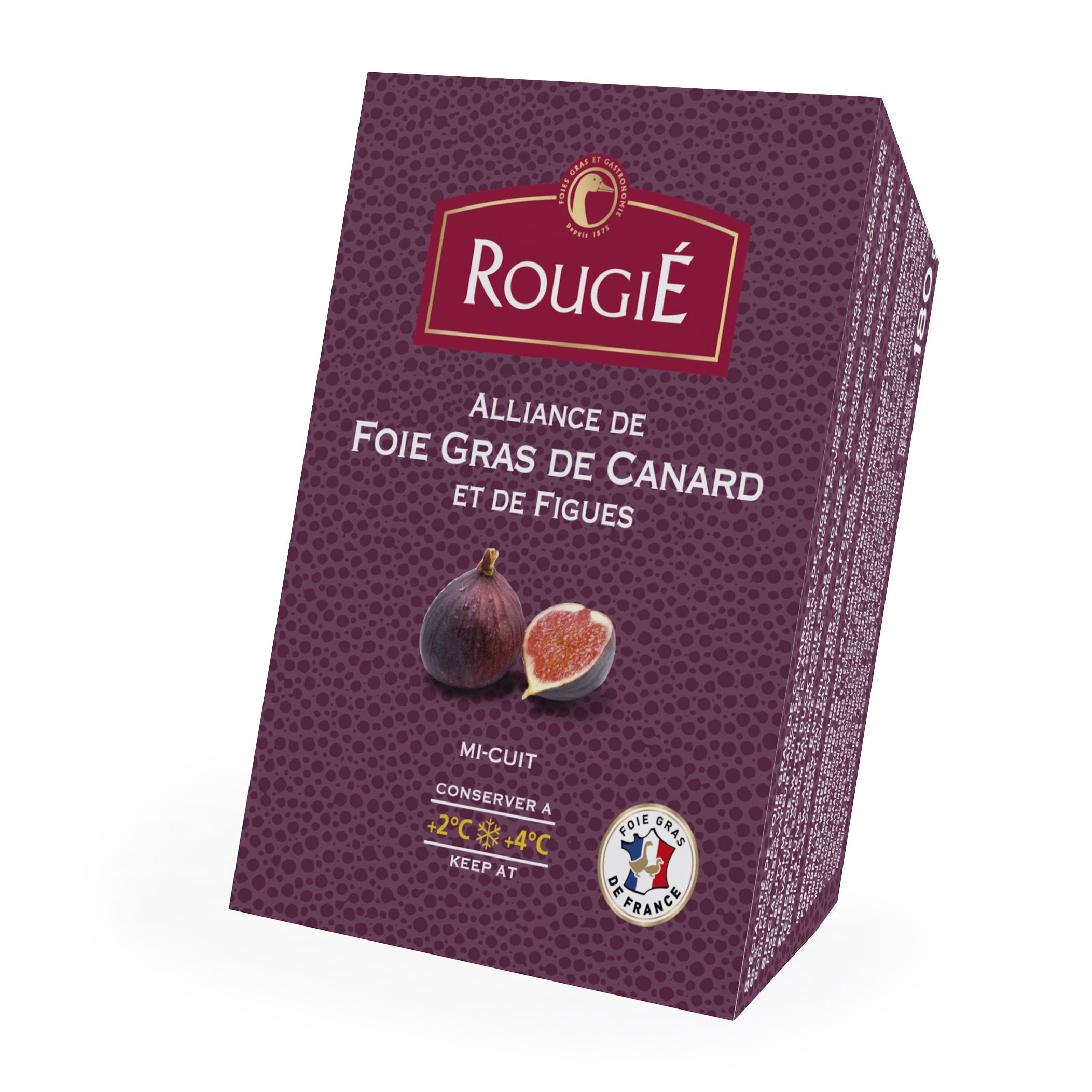 Foie Gras de Canard aux Figues 180g - entier mi-cuit