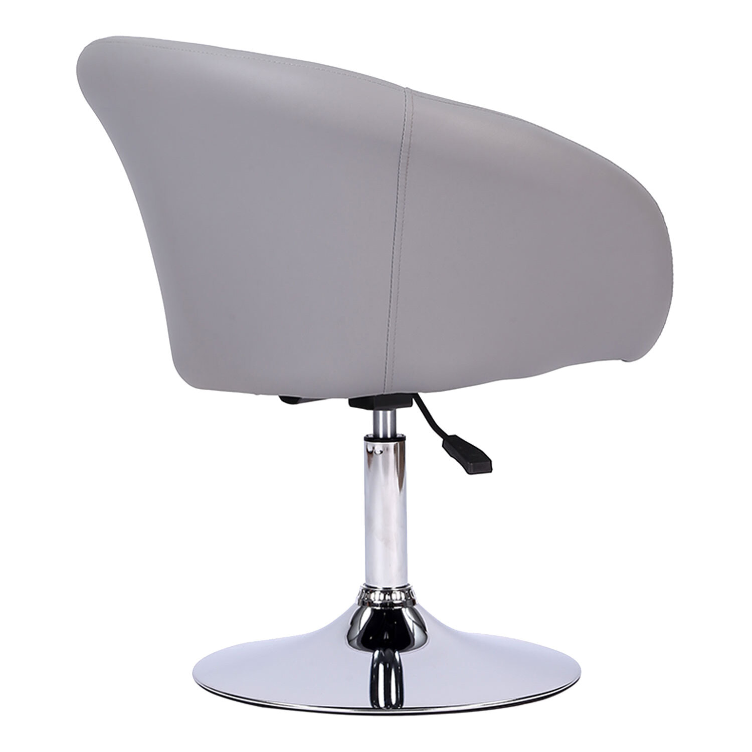 Tabouret de bar en simili gris GABIN