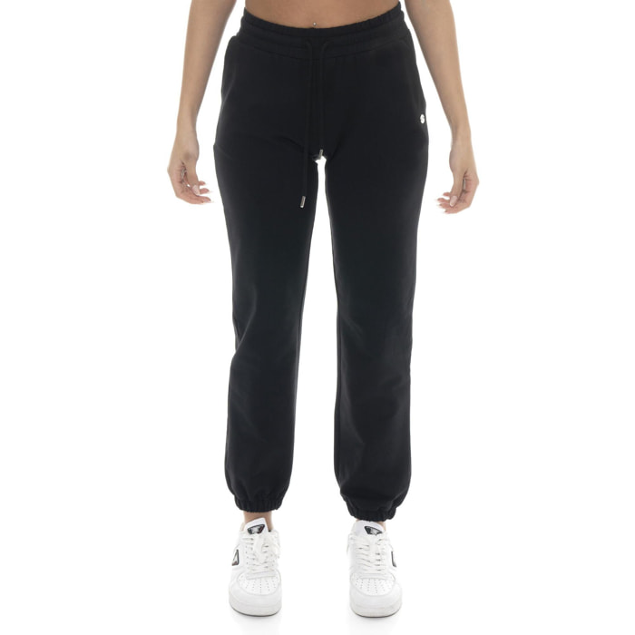 Pantalones básicos de algodón sin forro polar para mujer de Leone