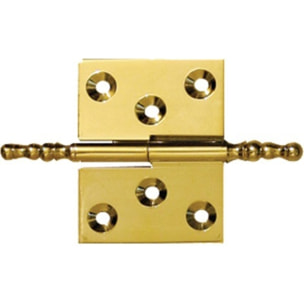 Paumelle meuble rustique laitonnée n°4 BROS - 40x50 gauche - 4-4-L-G4050-1