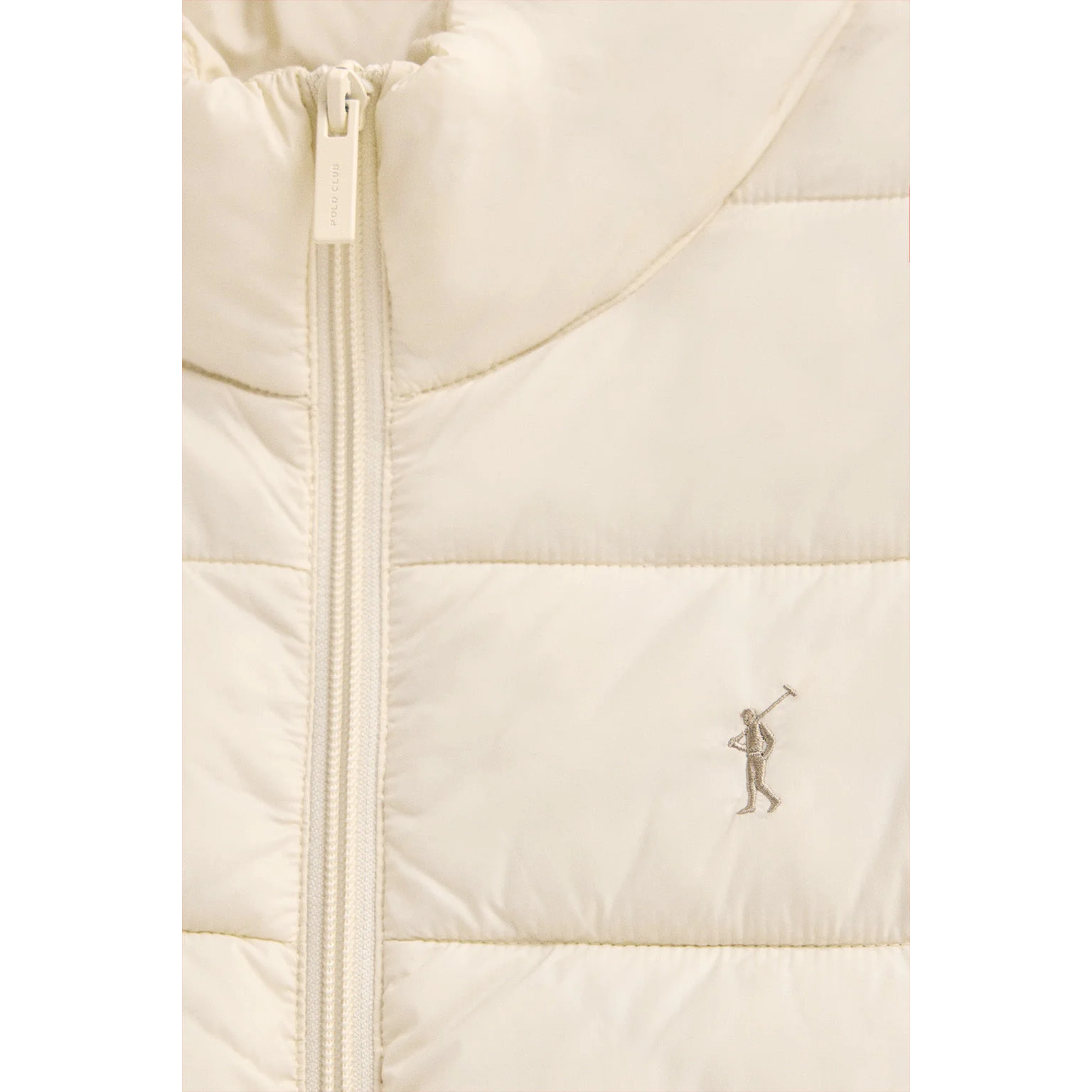 Giubbotto Salma Embroidery ecrù con logo Rigby Go