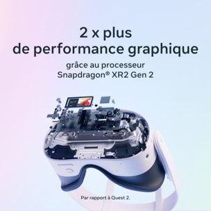 Casque de réalité virtuelle META Quest 3S 256 Go