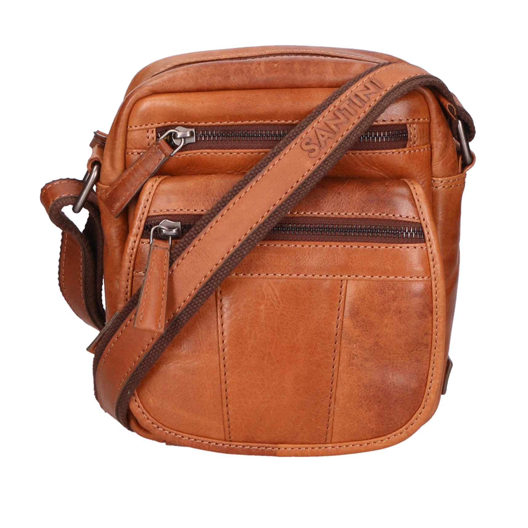 Borsa a tracolla unisex In Vera pelle Made in India 18x19x10 cm